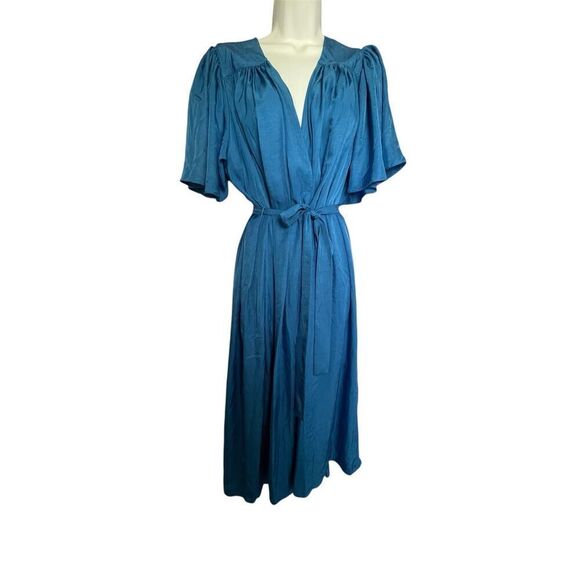 Ciao Lucia Serafina Midi Wrap Dress Blue - Picture 2 of 8